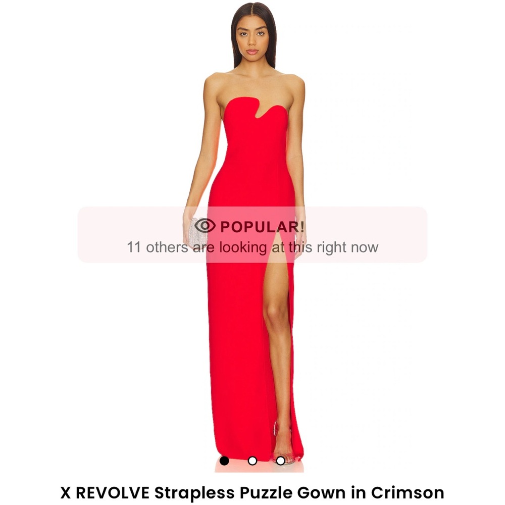 X REVOLVE Strapless Puzzle Gown in Crimson
Amanda Uprichard